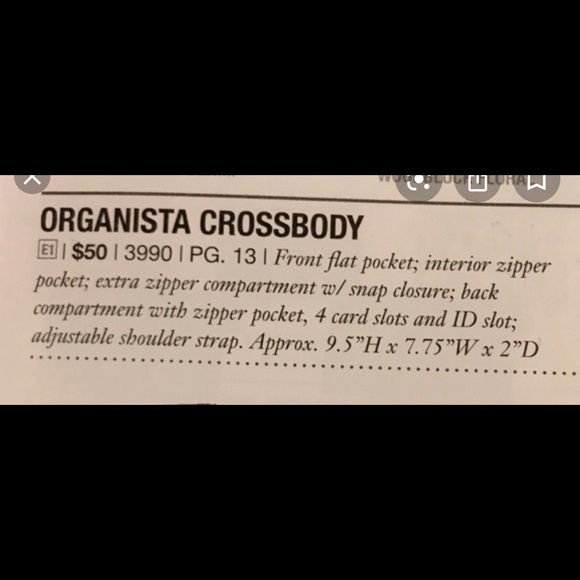 NWOT thirty-one Organista Crossbody - Picture 7 of 7